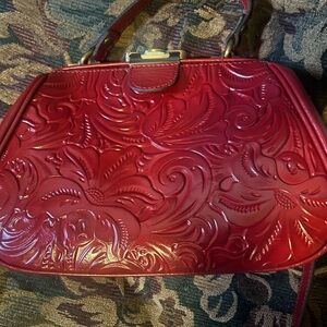 Patricia Nash Cayenne Red Purse *REAL LEATHER*